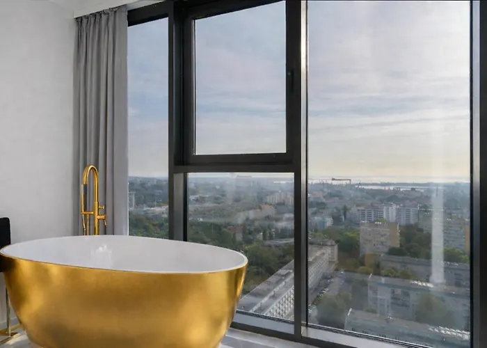 Lägenhet Hanza Tower Golden Sky 24 & Pool